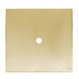 Placa furo 4x4 - Novara Glass Dourado 